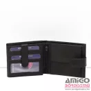 La scala fekete patentos férfi puha bőr pénztárca adcr-60