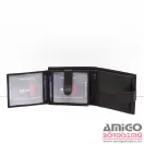 La scala fekete patentos férfi puha bőr pénztárca adcr-60