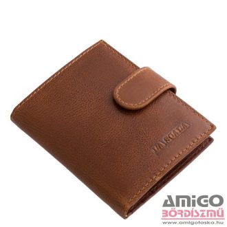 La scala barna patentos álló bőr kártyatartó adq1008/t