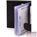 La scala fekete patentos álló bőr kártyatartó dco-2038/t