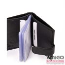 La scala fekete patentos álló bőr kártyatartó dco-2038/t