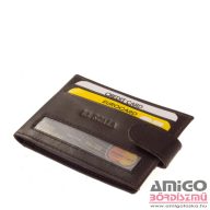   La scala sötétbarna dk13 patentos fekvő puha bőr kártyatartó