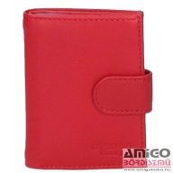 La scala piros patentos álló bőr kártyatartó las-2038/t