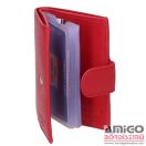 La scala piros patentos álló bőr kártyatartó las-2038/t