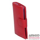 La scala piros patentos álló bőr kártyatartó las-2038/t