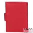 La scala piros patentos álló bőr kártyatartó las-2038/t