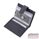 La scala kék patentos álló bőr kártyatartó lsh2038/t