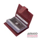 La scala piros patentos álló bőr kártyatartó lsh2038/t