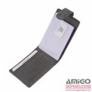 La scala zöld patentos fekvő férfi bőr kártyatartó lsh30809/t