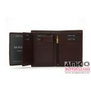 La scala sötétbarna álló bőr irattartó r01