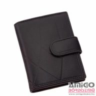 La scala fekete patentos álló bőr kártyatartó vne-3/t