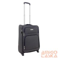   Leonardo da vinci sötétszürke textil kétkerekű kicsi bőrönd 2307