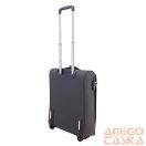 Leonardo da vinci sötétszürke textil kétkerekű kicsi bőrönd 2307