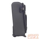 Leonardo da vinci sötétszürke textil kétkerekű kicsi bőrönd 2307