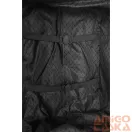 Leonardo da vinci fekete négy kerekű textil mini bőrönd 2307