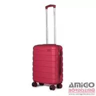   Leonardo da vinci bordó ABS négykerekű kicsi bőrönd 7088