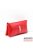 Lewitzky piros gyűrt lakk / matt swarovski hologramos egyenesköves tripla cipzáras pénztárca