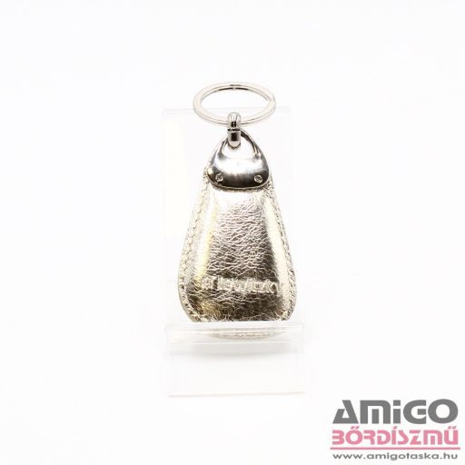 Lewitzky gyűrt arany swarovski egysoros köves kulcstartó