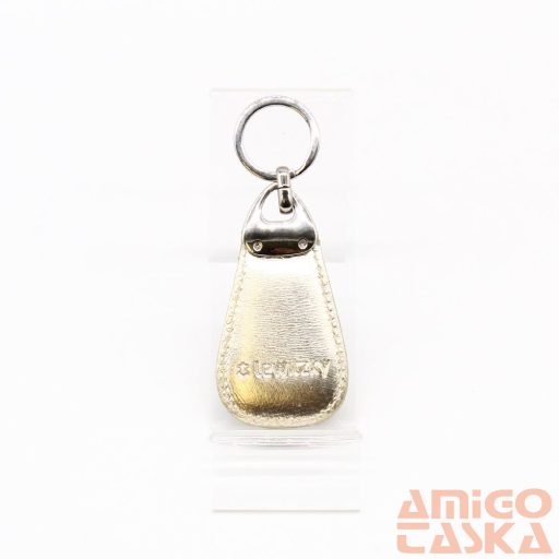 Lewitzky virágmintás / arany swarovski egysoros köves kulcstartó