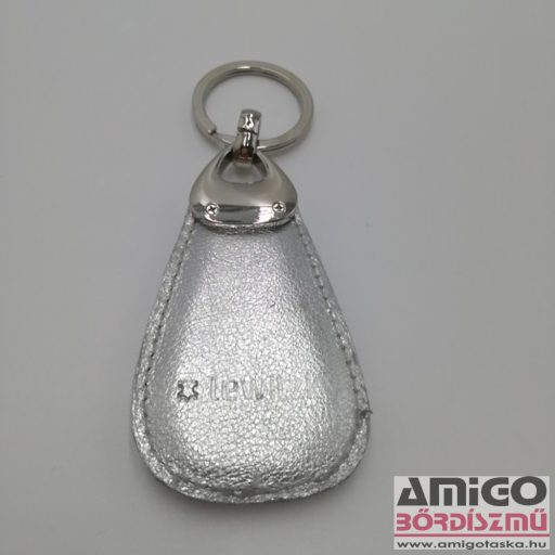 Lewitzky ezüst swarovski köves bőr kulcstartó