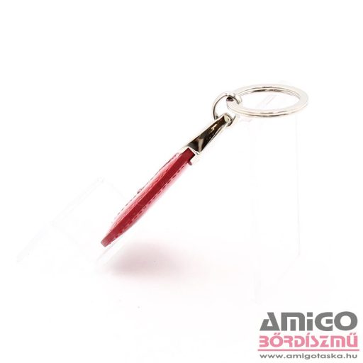 Lewitzky piros / lakk swarovski köves bőr kulcstartó