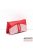 Lewitzky piros gyűrt lakk / piros matt / szines hologramos swarovski egyenesköves tripla cipzáras pénztárca