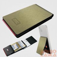   Magic clip arany alumínium vázas mágneses mini pénztárca