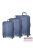 March metál kék polypropylene három részes bőrönd szett fjord 8011