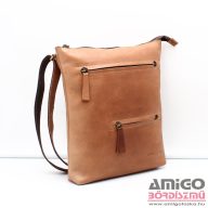 Monarchy barna bőr férfi válltáska 15102-h