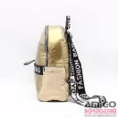 Monica arany / fényes arany textil / műbőr női hátizsák m21051