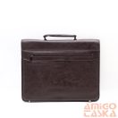 Műbőr sötétbarna aktatáska 8015-007