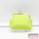 Nobo neon zöld keretes kicsi női textil pénztárca purn230-k008