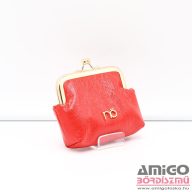   Nobo fényes piros keretes kicsi női műbőr pénztárca purn231-k005