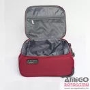 Ormi bordó textil két kerekű mini bőrönd