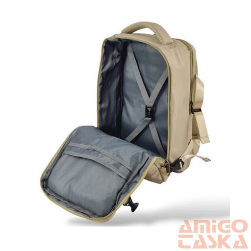 Ormi világosszürke textil hátizsák 38480