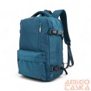 Ormi zöldes kék textil hátizsák 38483