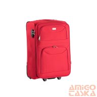 Ormi piros 2 kerekű textil kicsi bőrönd