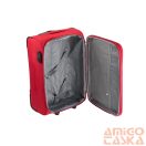 Ormi piros 2 kerekű textil kicsi bőrönd