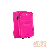 Ormi pink két kerekű textil kicsi bőrönd