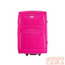 Ormi pink két kerekű textil kicsi bőrönd