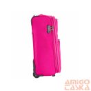 Ormi pink két kerekű textil kicsi bőrönd