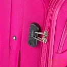 Ormi pink két kerekű textil közepes bőrönd
