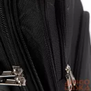 Ormi fekete két kerekű textil nagy bőrönd