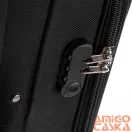 Ormi fekete két kerekű textil bőrönd szett