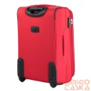 Ormi piros két kerekű textil bőrönd szett