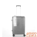 Ormi sötét ezüst polycarbonát négy kerekű bőrönd szett k-2306
