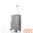 Ormi sötét ezüst polycarbonát négy kerekű bőrönd szett k-2306