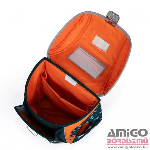 Oxy bag sötétkék / farkasos ergonómiai iskolatáska tolltartó + tornazsák szett 0-59824