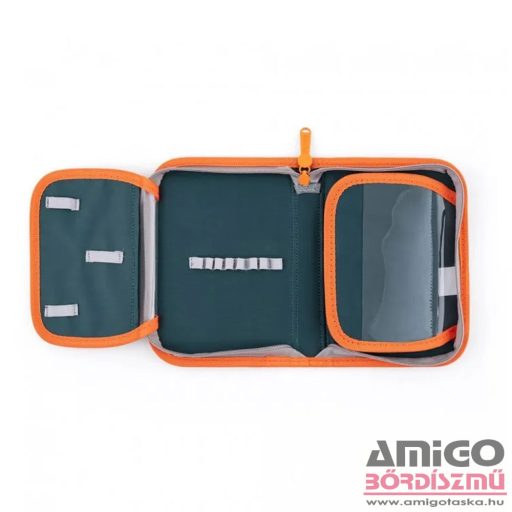 Oxy bag sötétkék / farkasos ergonómiai iskolatáska tolltartó + tornazsák szett 0-59824