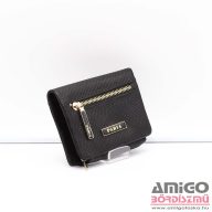   Pabia fekete / kígyómintás műbőr női pénztárca 0210-020